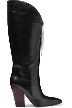 Magda Butrym | Holland embellished leather knee boots | NET-A-PORTER.COM