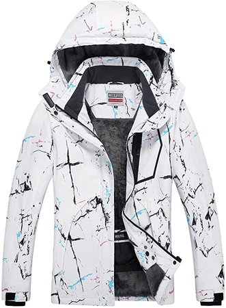 Amazon.com: WULFUL Women’s Waterproof Snow Ski Jacket Mountain Windproof Winter Coat with detachable hood : Clothing, Shoes & Jewelry