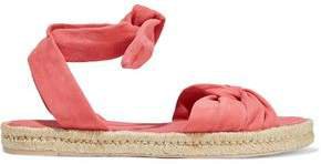 Twisted Suede Espadrille Sandals