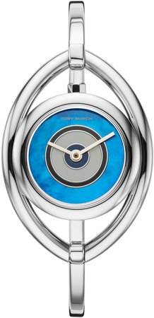 Evil Eye Bangle Watch, Stainless Steel/Ivory, 25 MM