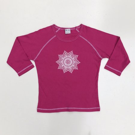🦋90s/Y2k vintage pink contrasT stitch top 🦋3/4... - Depop