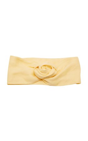 Knotted Linen And Cotton-Blend Headwrap by Cult Gaia | Moda Operandi