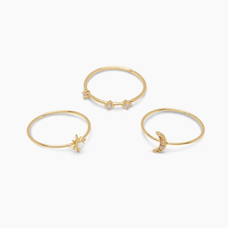 gorjana Jewelry | Luna Ring Set