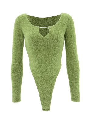 Fluffy Knit Bodysuit – JYOSEI