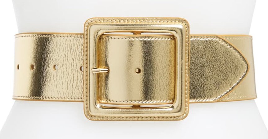 gold metallic belt