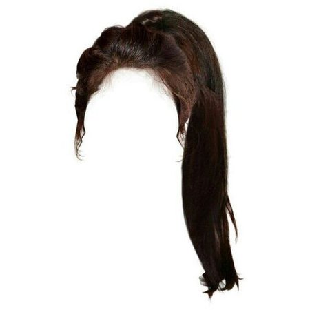 ponytail black hair png