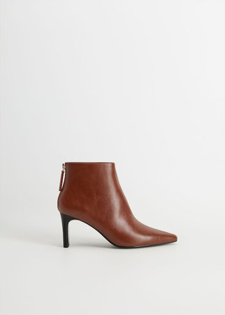 Pointed heel ankle boot - Women | Mango United Kingdom