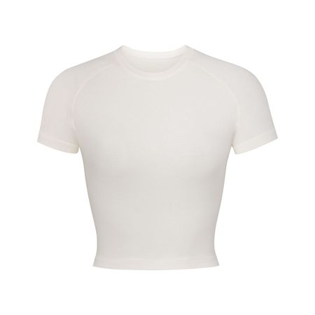 New Vintage Cropped Raglan T-Shirt - Marble | SKIMS