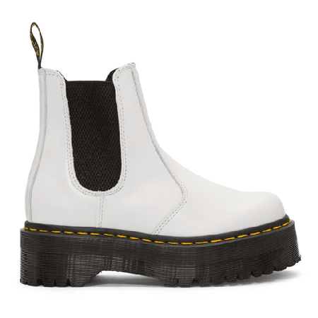 Dr. Martens 2976 Platform Leather Chelsea Boots In White | ModeSens