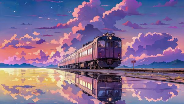 Purple Aesthetic Train, HD Anime, 4k Wallpapers, Images, Backgrounds, Photos and Pictures