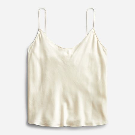J.Crew: Washable Silk Charmeuse Camisole Top For Women