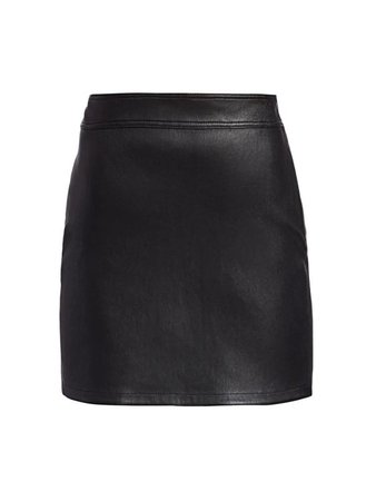 Helmut Lang Leather Mini Skirt