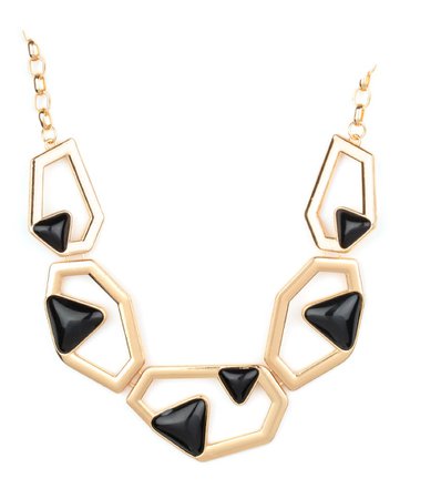geo-ing gold necklace