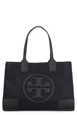Tory Burch Ella Nylon Tote Bag With Faux Leather Details