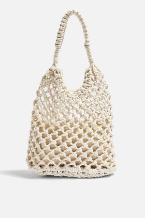 Sizzle White Rope Tote Bag | Topshop
