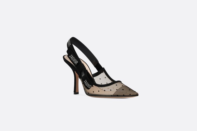 J'Adior pump in dotted Swiss tulle and rhinestones - Shoes - Women's Fashion | DIOR