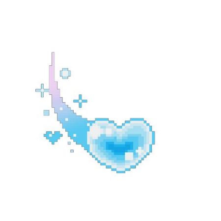 pixel heart comet