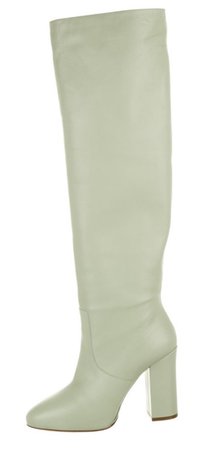 green leather boot leather