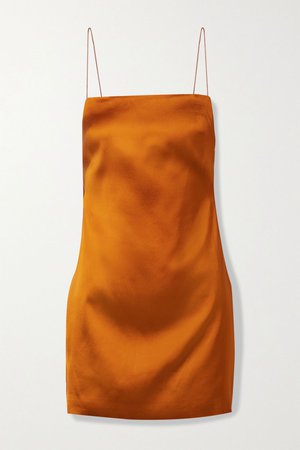 Orange Bima open-back satin mini dress | GAUGE81 | NET-A-PORTER