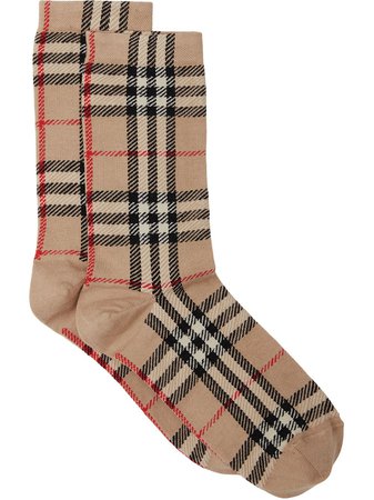 Burberry Vintage Check intarsia-knit Socks - Farfetch
