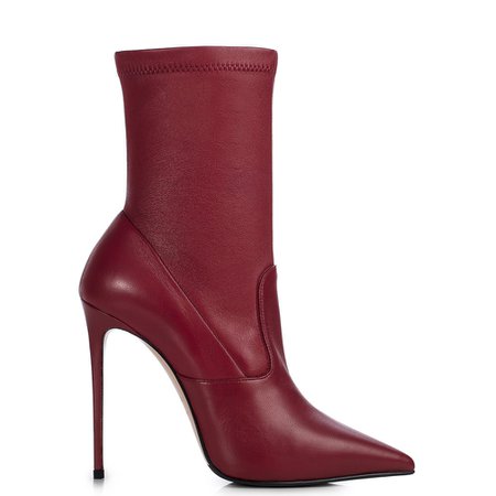 Le Silla, EVA ANKLE BOOTS 120 MM Red nappa stretch ankle boot