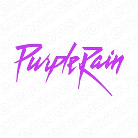 PRINCE PURPLE RAIN LOGO MUSIC T-SHIRT IRON-ON TRANSFER DECAL #MP3 | YOUR ONE STOP IRON-ON TRANSFER DECAL SUPER SHOP | EIRONONS.COM