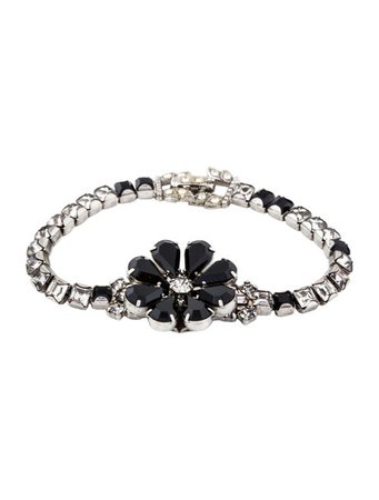 Tom Binns Crystal Floral Link Bracelet - Bracelets - W4T21446 | The RealReal