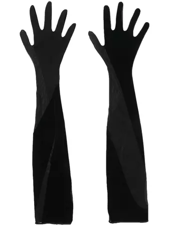 Mugler x Wolford elbow-length Gloves - Farfetch