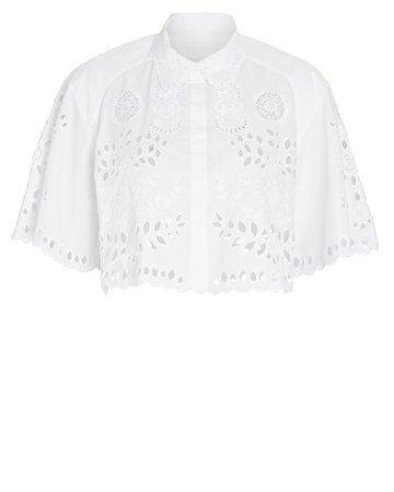 Isabel Marant Derron Cotton Eyelet Shirt | INTERMIX®