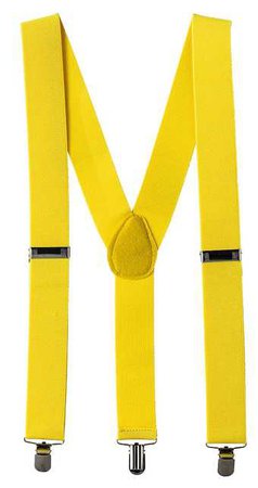 Party City Yellow Suspenders