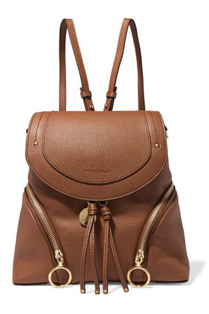 See By Chloé | Olga medium textured-leather backpack | NET-A-PORTER.COM