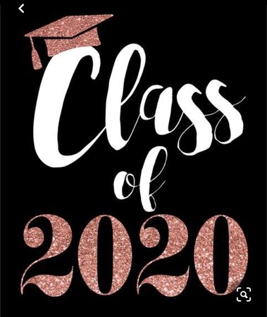 class of 2020 glitter