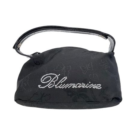 Blumarine vintage mini black bag in pristine... - Depop