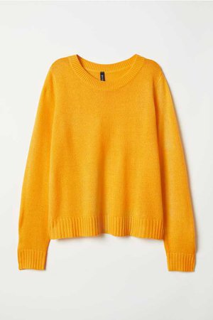 Knit Sweater - Yellow - Ladies | H&M US