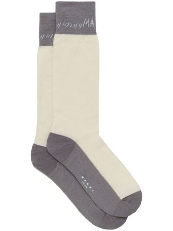 Marni intarsia-knit Logo Socks - Farfetch