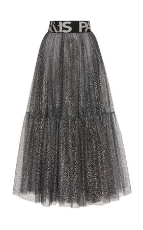 Ralph&Russo Tiered Pleated Tulle Skirt