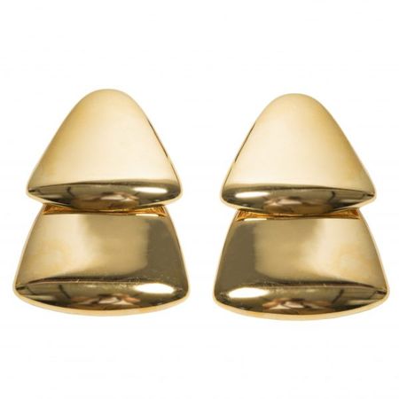 Balenciaga - Vintage oversize bold gold earrings - 4element