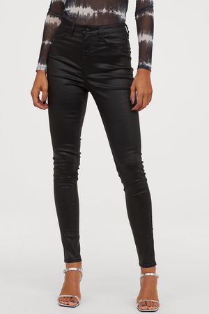 Super Skinny High Jeans - Black/coating - Ladies | H&M US