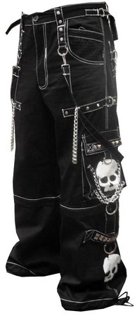 Tripp NYC "Grim Skull" Bondage Pants (Black/White) – Bewild