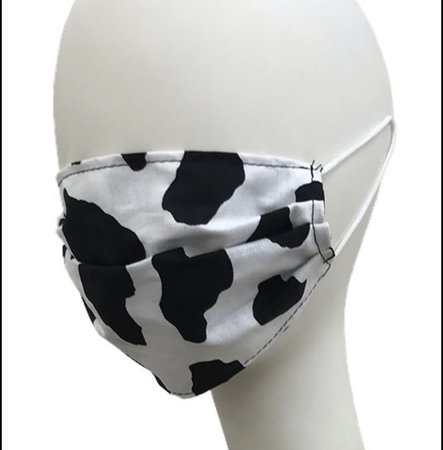 cow print mask