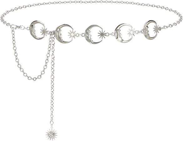 Amazon.com: SUOSDEY Metal Body Chain Women Belly Waist Chain Fashion Body Jewelry Link Belts : Clothing, Shoes & Jewelry