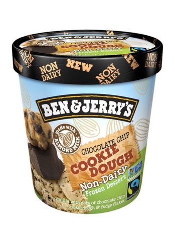 Ben & Jerry’s vegan chocolate chip cookie dough ice cream