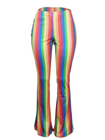 Rainbow Flared Pants