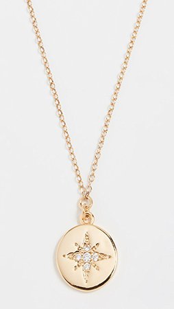 Shashi Starburst Coin Pendant Necklace | SHOPBOP SAVE UP TO 50% NEW TO SALE
