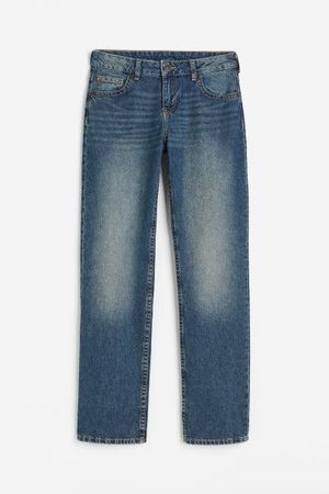 low rise straight jeans vintage dark wash