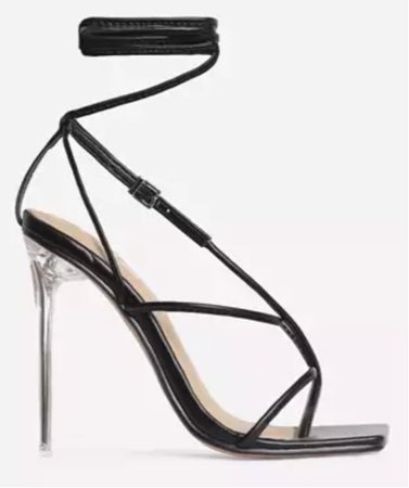 ego Perspex lace up heel