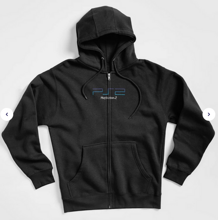 Redbubble Sony Playstation 2 PS2 Zip Up Hoodie
