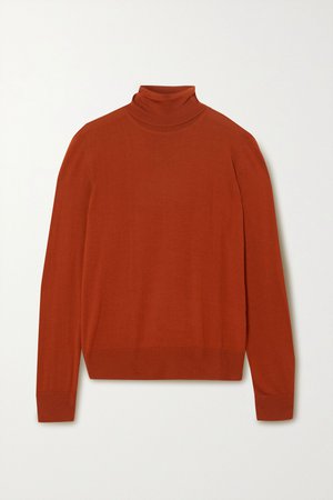 Orange Wool turtleneck sweater | Dolce & Gabbana | NET-A-PORTER