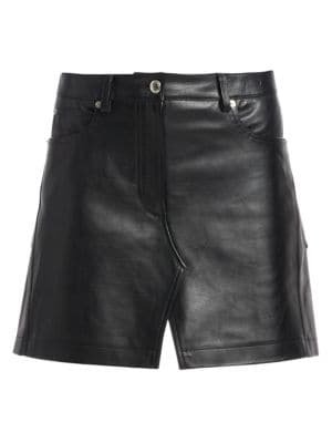 Alexander Wang | Leather Apron Mini Skirt