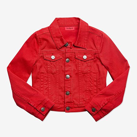 Amazon.com: KIDPIK Colored Denim Jacket|Mango Mojito|M (10): Clothing